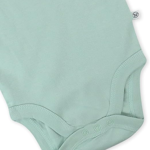 5-Pack Short Sleeve Bodysuits One-Piece 100% Organic Cotton for Infant Baby Boys
