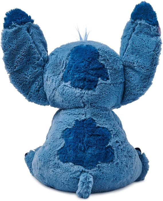 Official Stitch Medium Soft Toy for Kids, Cuddly Character with Fuzzy Texture and Embroidered Details, Flexible Floppy Ears, Plushy Suitable for All Ages.