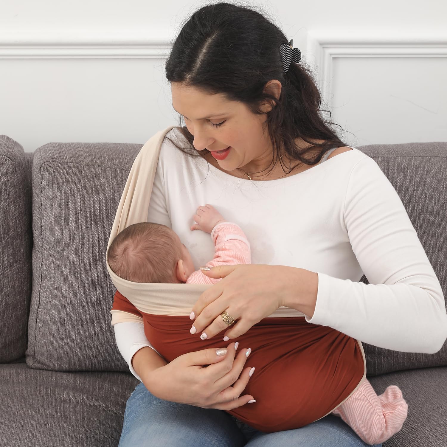 Baby Wrap Carrier – Sling for Newborns and Infants up to 35 lbs