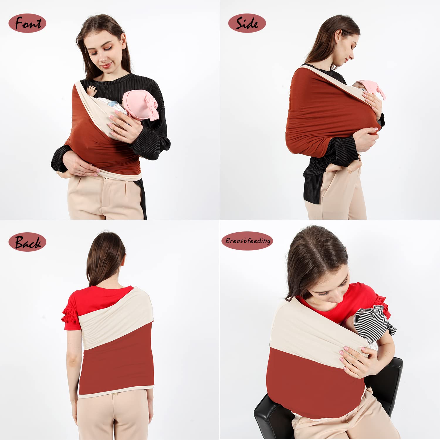 Baby Wrap Carrier – Sling for Newborns and Infants up to 35 lbs