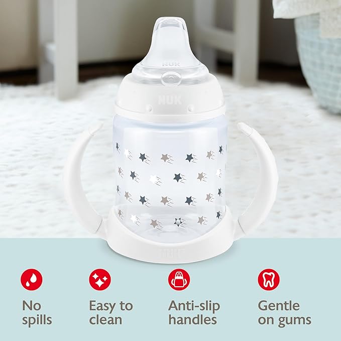 Learner Cup, 6+ Months, Timeless Collection, 5 Oz, Pack of 2 – BPA Free, Spill Proof Sippy Cup
