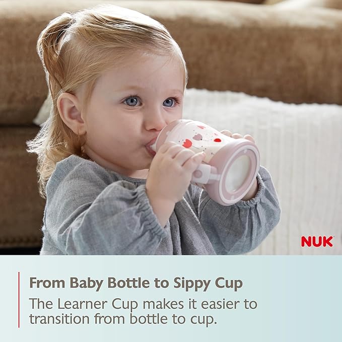 Learner Cup, 6+ Months, Timeless Collection, 5 Oz, Pack of 2 – BPA Free, Spill Proof Sippy Cup