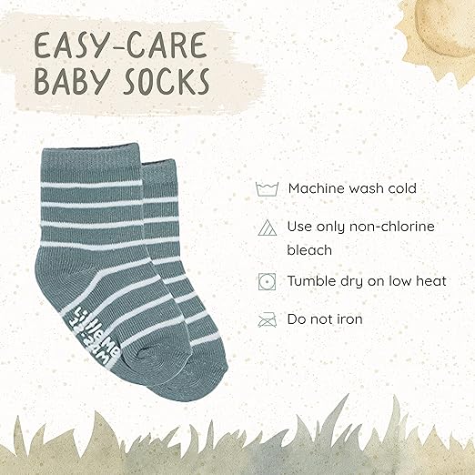 20-Pack Newborn Baby Infant & Toddler Unisex Socks, For Baby Girl or Boy, 0-12 & 12-24 Months, Assorted Size Pack